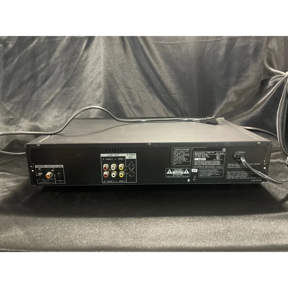 Sony‎ DVP-S330 CD DVD Player Black Digital  S-Video Home Theater Video CD WORKS